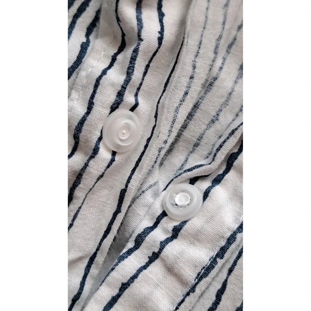 Ikea 100% Cotton Geometric Print Duvet Cover Plastic Snaps Closure Queen